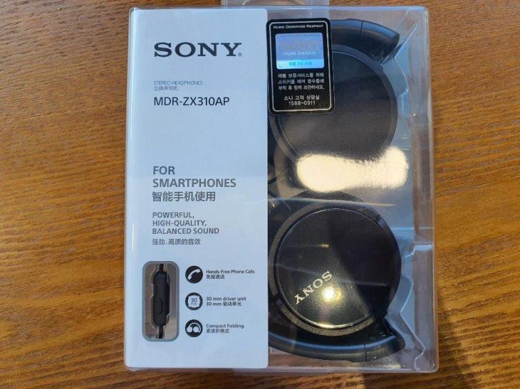 [소니코리아/MDR-ZX310AP/B/목포남악점] 소니 MDR헤드폰 MDR-ZX310AP (블랙/블루/화이트)