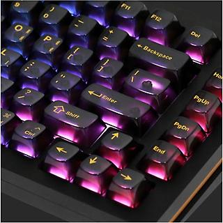 [SPM/PC-BLACKSMOG] SPM PC 투명 실크인쇄 한글 영문 키캡 165키 커스텀 기계식키보드 블랙스모그